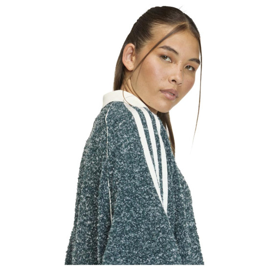 Adidas Γυναικείο φούτερ Boucle Oversized Polo Crew